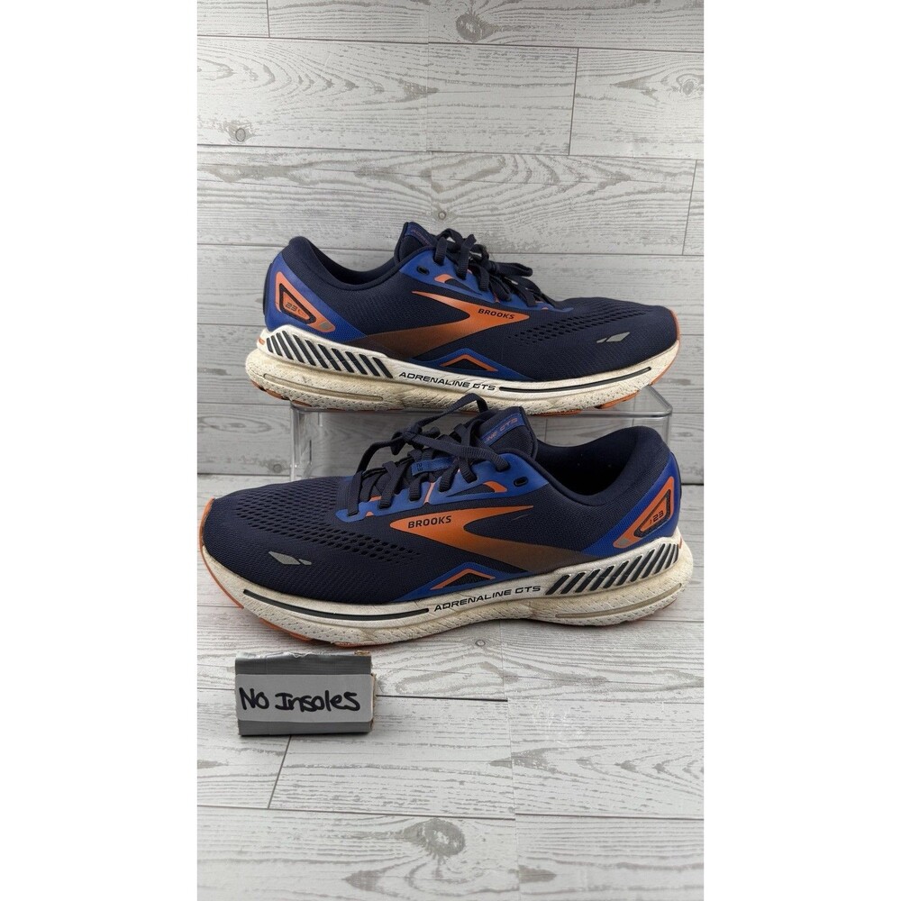 Brooks Adrenaline GTS 23 Blue Orange Running Shoes Sneakers Mens Size 12 D #668